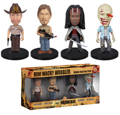 Funko The Walking Dead Mini Wacky Wobbler Set (4-Piece)