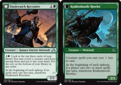 Duskwatch Recruiter // Krallenhorde Howler - Foil