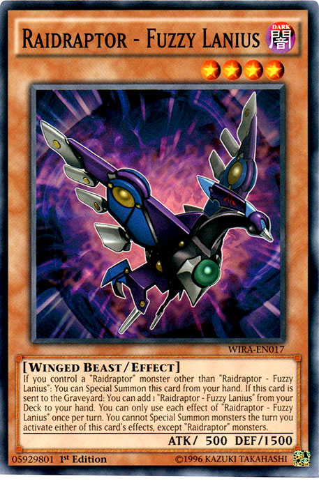 Raidraptor - Fuzzy Lanius - WIRA-EN017 - Common - 1st Edition