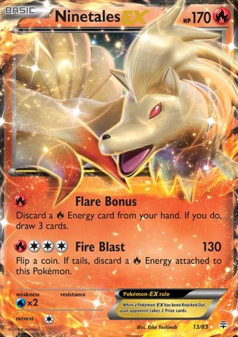 Ninetales-EX - 13/83 - Holo Rare ex