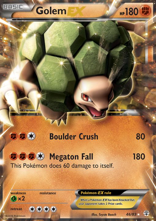 Golem-EX - 46/83 - Holo Rare ex