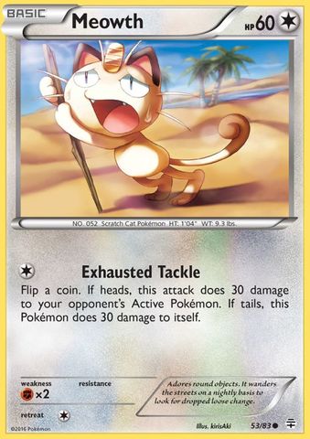 Meowth - 53/83 - Common