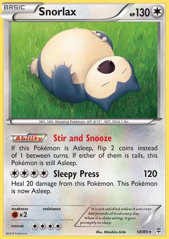 Snorlax - 58/83 - Rare