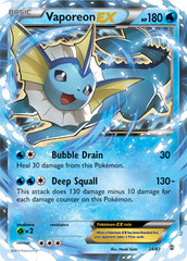 Vaporeon-EX - 24/83 - Holo Rare ex