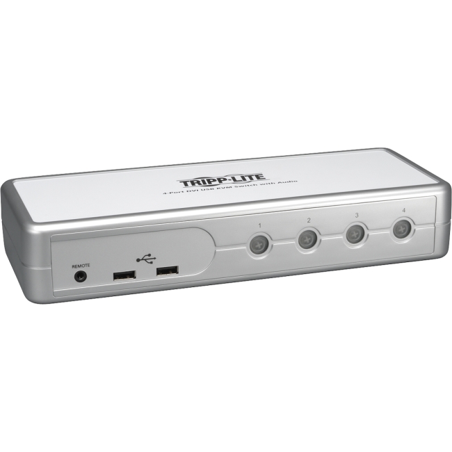 4-POrt Compacty KVM Switch DVI