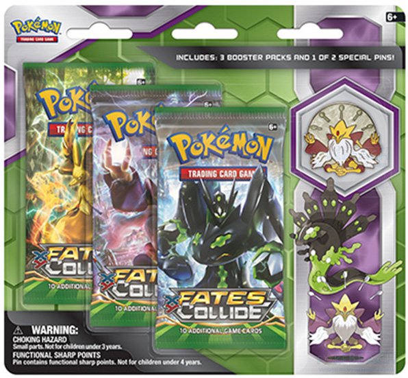 XY - Fates Collide - 3-Pack Pin Blister - Mega-Alakazam
