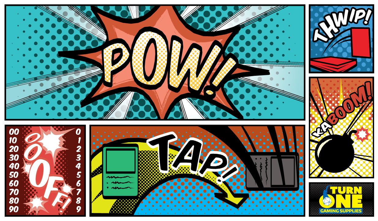 Turn One Gaming Supplies - Retro Comic Book Playmat