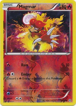 Magmar - 16/83 - Common - Reverse Holo