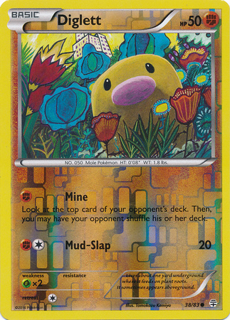 Diglett - 38/83 - Common - Reverse Holo