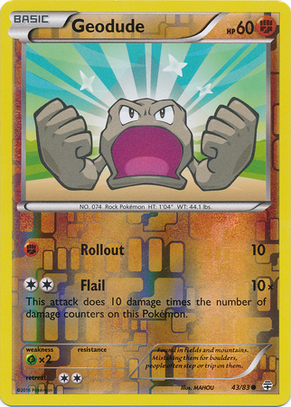 Geodude - 43/83 - Common - Reverse Holo