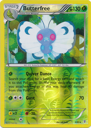 Butterfree - 5/83 - Rare - Reverse Holo