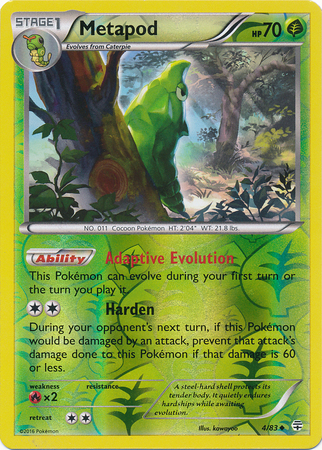 Metapod - 4/83 - Uncommon - Reverse Holo