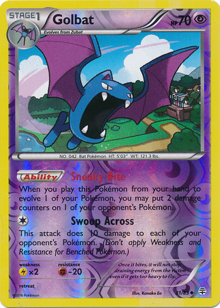 Golbat - 31/83 - Uncommon - Reverse Holo