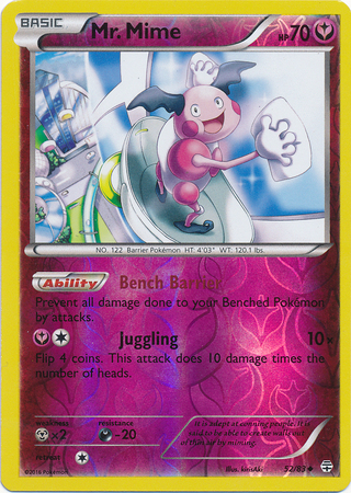 Mr. Mime - 52/83 - Uncommon - Reverse Holo