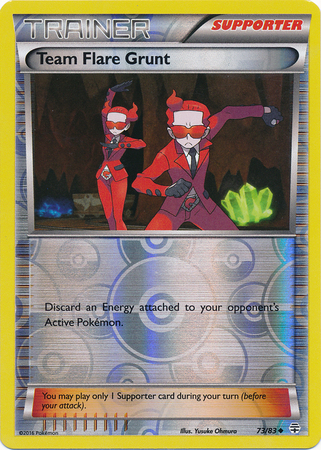 Team Flare Grunt - 73/83 - Uncommon - Reverse Holo