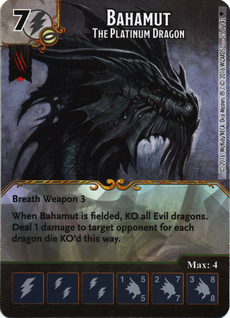 Bahamut - The Platinum Dragon (Die & Card Combo)