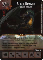 Black Dragon - Lesser Dragon (Die & Card Combo)