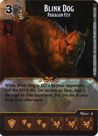 Blink Dog - Paragon Fey (Die & Card Combo)