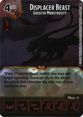 Displacer Beast - Greater Monstrosity (Die & Card Combo)