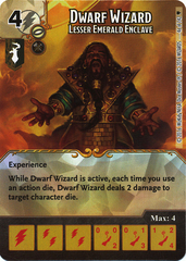 Dwarf Wizard - Lesser Emerald Enclave (Die & Card Combo)