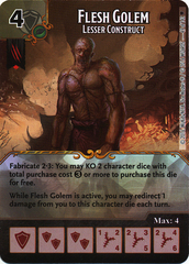 Flesh Golem - Lesser Construct (Die & Card Combo)