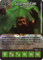Gelatinous Cube - Greater Ooze (Die & Card Combo)