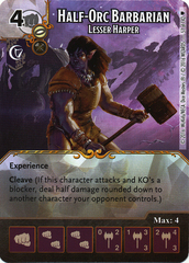 Half-Orc Barbarian - Lesser Harper (Die & Card Combo)