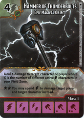 Hammer of Thunderbolts - Epic Magical Object (Die & Card Combo)