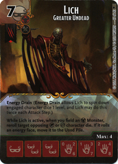 Lich - Lesser Undead (Die & Card Combo)