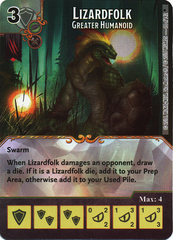 Lizardfolk - Greater Humanoid (Die & Card Combo)