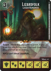 Lizardfolk - Lesser Humanoid (Die & Card Combo)