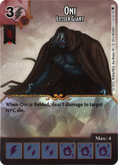 Oni - Lesser Giant (Die & Card Combo)
