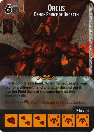 Orcus - Demon Prince of Undeath (Die & Card Combo)