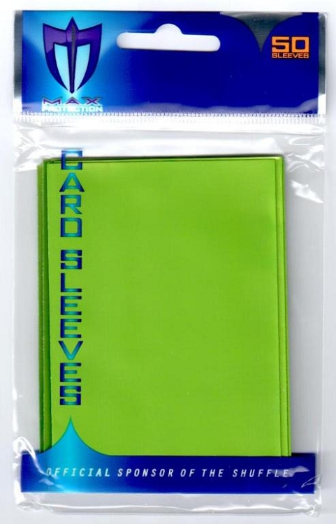 Alpha Gloss Sleeves - 50 count  - Lime Green