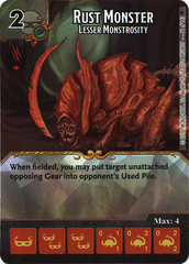 Rust Monster - Lesser Monstrosity (Die & Card Combo)