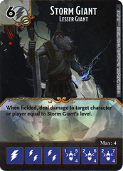 Storm Giant - Lesser Giant (Die & Card Combo)
