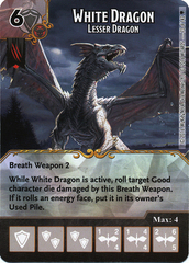 White Dragon - Lesser Dragon (Die & Card Combo)