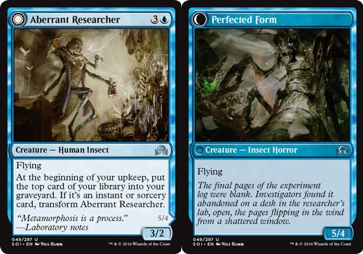 MTG-4x-Near Mint, English-Aberrant Researcher // Perfected Form-Shadows  Over Inn | eBay