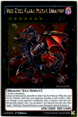 Red-Eyes Flare Metal Dragon - PGL3-EN078 - Gold Rare - 1st Edition