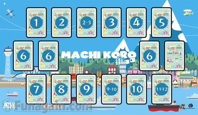 Machi Koro Deluxe Game Mat