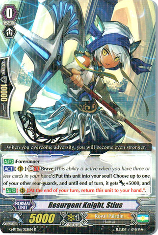 Resurgent Knight, Stius - G-BT06/026EN - R