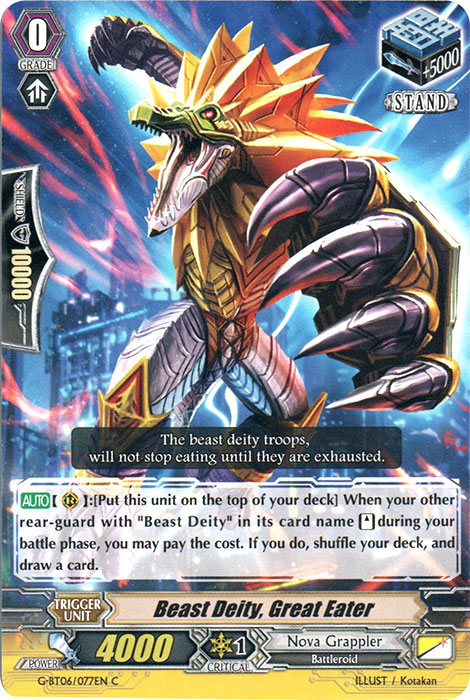 Beast Deity, Great Eater - G-BT06/077EN - C Beast Deity, Great Eater - G-BT06/077EN - C