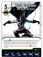 Dick Grayson - The Hero We Need (Die & Card Combo)