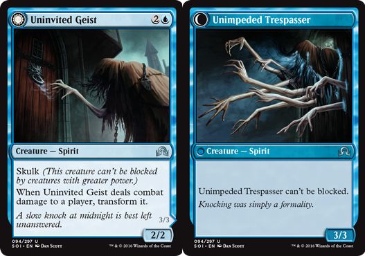 Uninvited Geist // Unimpeded Tresspasser