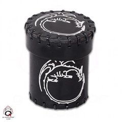 Dragon Leather Dice Cup - Black