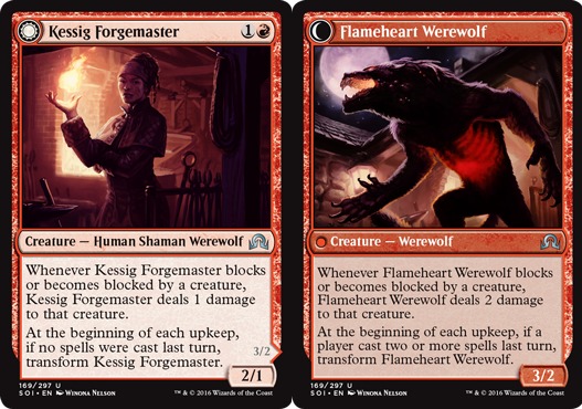 x4 Kessig Forgemaster // Flameheart Werewolf MTG Shadows over Innistrad U M/NM, | eBay x4 Kessig Forgemaster // Flameheart Werewolf MTG Shadows over Innistrad U M/NM, | eBay