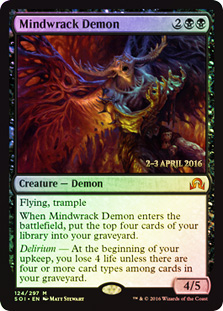 Mindwrack Demon - Foil - Prerelease Promo