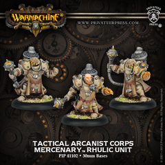 Tactical Arcanist Corps Rhulic Unit (3) (White Metal)