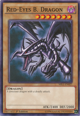 Red-Eyes B. Dragon - MIL1-EN027 - Common - 1st Edition Red-Eyes B. Dragon - MIL1-EN027 - Common - 1st Edition