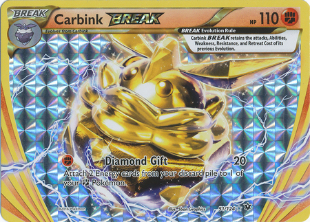 Carbink BREAK - 51/124 - Rare BREAK